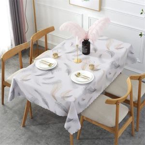 JupVierge Nappe Rectangulaire Anti Tache avec un coussin de tasse, Lavable  Tissu Table a Manger Cuisine / Picnic (Grises-140x200CM ) - Cdiscount Maison