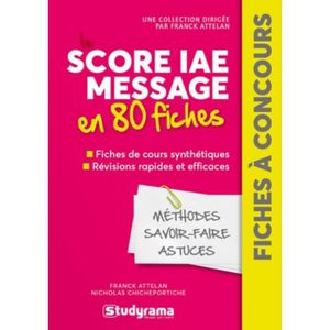 Score Iae Message Cdiscount