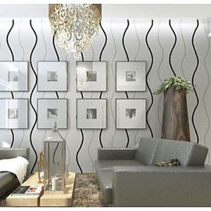 Avoir Images Papier Peint Intisse De Style Contemporain Avec Motif En Bandes actualisé par