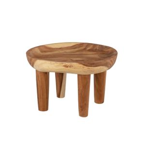 TABLE BASSE Table basse ronde Bois massif Taille M - CAMIA - L 80 x l 80 x H 50