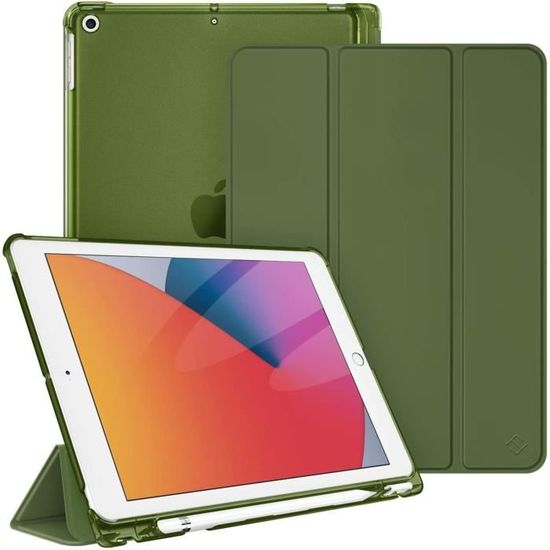 Coque Compatible avec iPad 9ème-8ème-7ème Génération, Modèle  2021-2020-2019, Housse Étui avec Pencil Holder pour iPad 10.2, Vei A228 -  Cdiscount Informatique