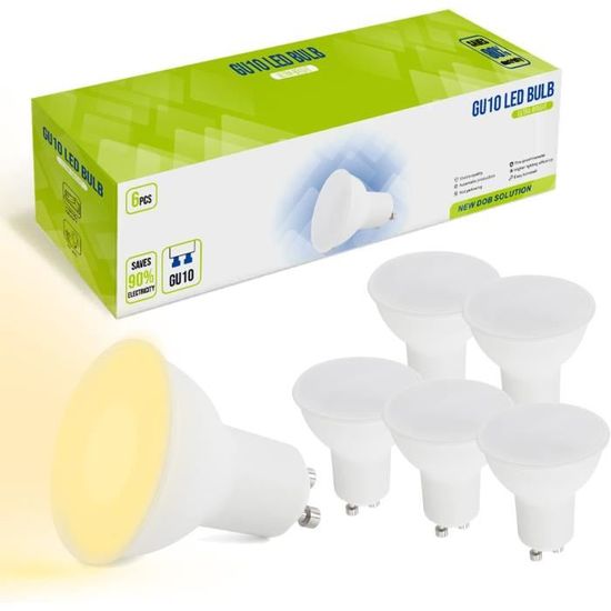Mr16 Gu10 Led Bulbs, Warm White 2700K, 50W Halogen Spotlight Equivalent ...