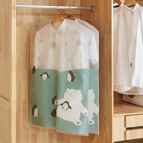 10 Housses De Vêtements Transparentes PEVA – Anti-poussière, étanches – Taille 60x80cm à 60x140cm