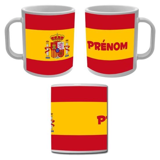 Mug Personnalisé Drapeau Du Mexique - Tasse à Café Céramique 325ml - Blanc - Idée Cadeau Patriotique - Neuf