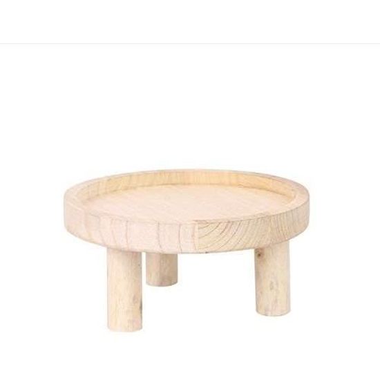 Tabouret Rond En Bois Mini - Support Plantes Ou Banc - Enfants/Adultes - Taille M