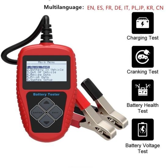 Testeur De Batterie De Montre Avec Deux Fils Détachables - Affichage