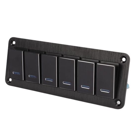 Interrupteur étanche 10 Positions Avec Voyant LED - Pour Phares Antibrouillard, Camping-car, Bateau