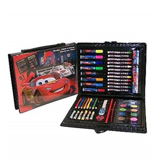 MALETTE DE DESSIN 51 PIECES DISNEY CARS  Cdiscount Jeux  Jouets