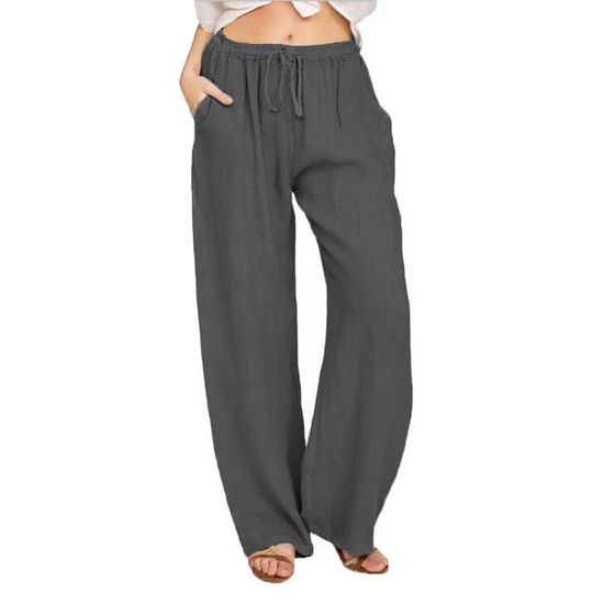 Léa | Femme Pantalon Large Décontracté Grande Taille – Pantalon Wide Leg 2026