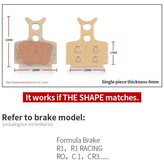 Plaquettes De Frein Pour Honda NSR 50 Auto (AC11) - 1989 - Compatible Tecmium - Neuves étiquetées