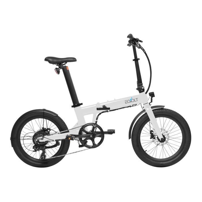 Vélo à assistance électrique Confort pliant 20- - Blanc