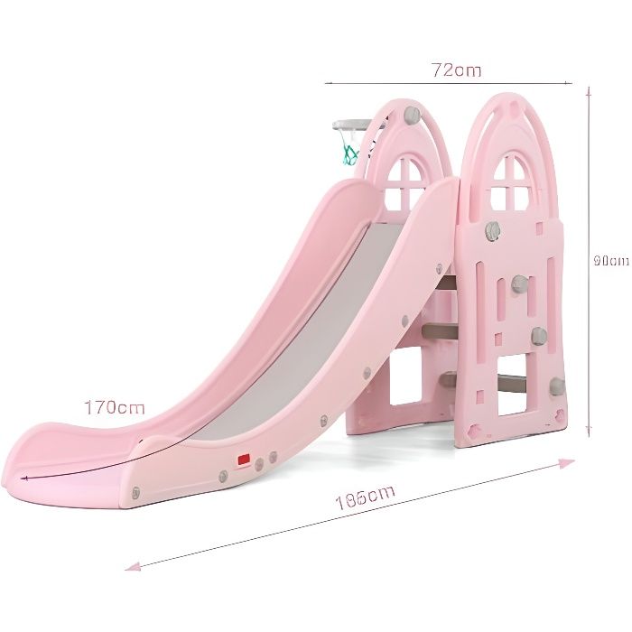 Toboggan XL Rose - Jeux et jouets pour enfants plein air