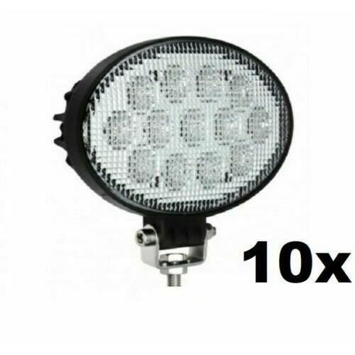 10x 65w Led Phare De Travail Auto Jeep Camion Tracteur Vtt 4x4 6500K 12/24v Led