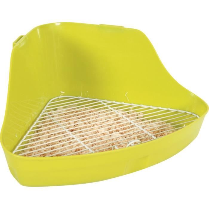 Maison de Toilette d'angle Rongeur Taille Small Anis 32 x 23 x 14.5 cm