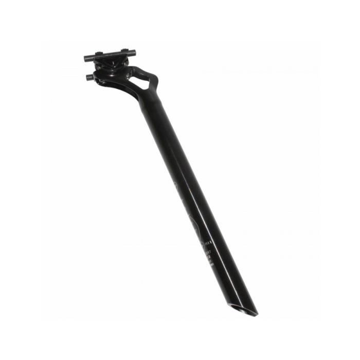 Tige de selle route-vtt alu noire diam 27,2 l350mm (recul 25mm)