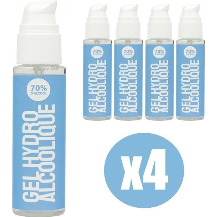 GEL DESINFECTANT POUR LES MAINS (lot de 4 x 100 ML)