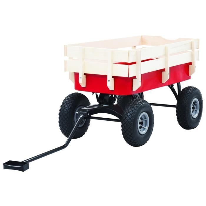 ��3220Bon - Chariot à main avec poignées Chariot de Jardin Brouette de jardin - Remorque de transport à Main extérieur-Diable de tra