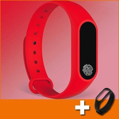 Montre connectée,Sport podomètre montre intelligente enfants appel Message rappel garçons montre pour enfants montres - Type red