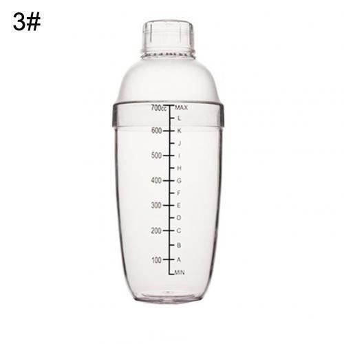 Accessoires bar,Shaker à Cocktail Transparent en résine PC Secoueur à Cocktail Transparent, vin, boisson, jus, lait - Type 750ml