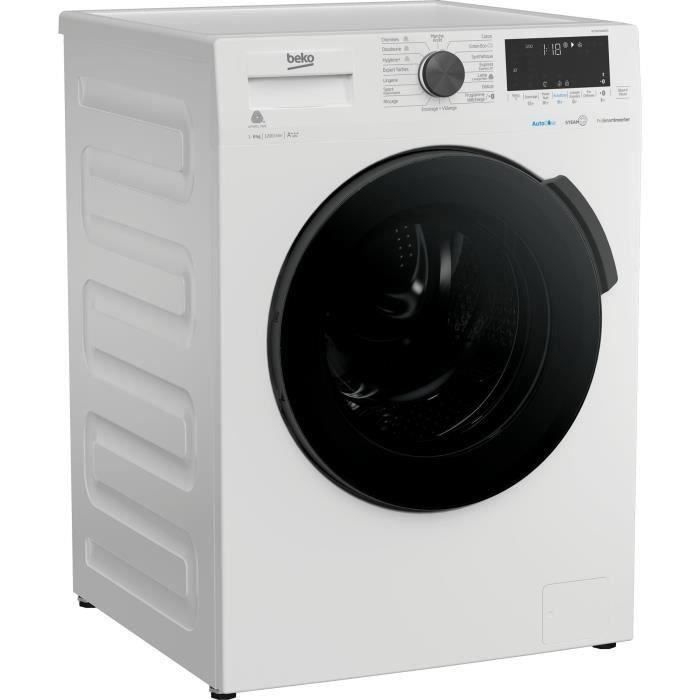 Lave-linge hublot BEKO WTS7200WDOS - 7 kg - Classe A+++ - 1200 tours/min - Technologie Autodose - Blanc