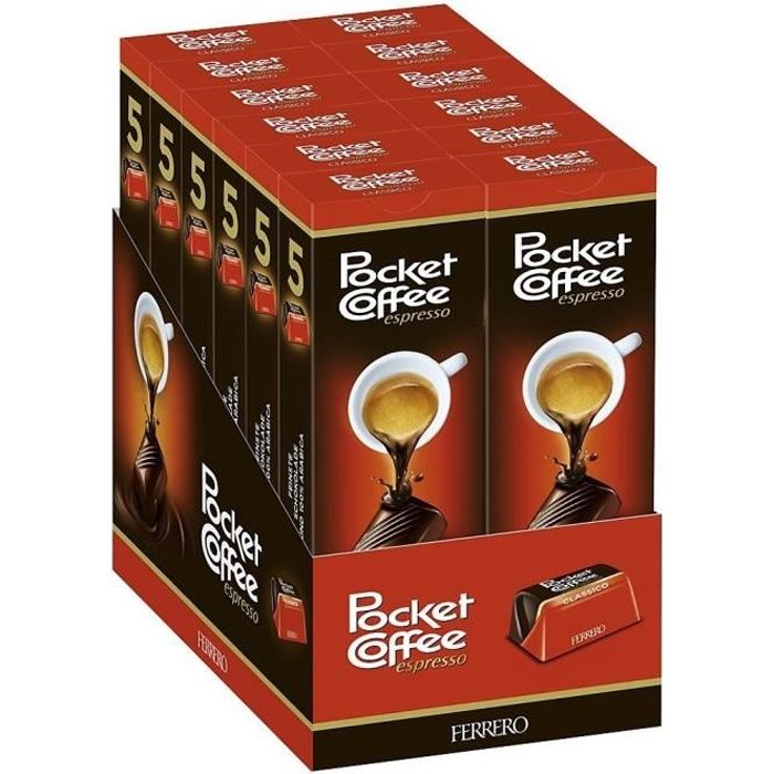 Ferrero Pocket Coffee, 12er Pack (12 x 5 Stück Packung)