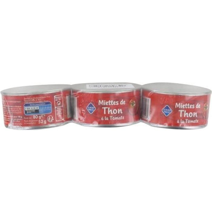 Miettes de thon à la tomate - 240g