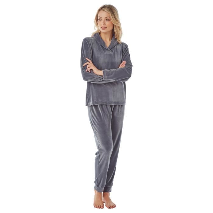 i-Smalls Ensemble de Pyjama en Velours pour Femmes avec Capuche