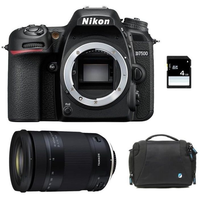 NIKON D7500 + TAMRON 18-400 f/3.5-6.3 Di II VC HLD GARANTI 3 ans + Sac + Carte SD 4Go