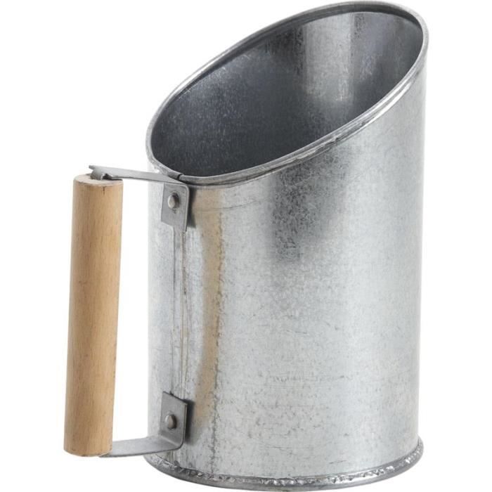 Pelle à pellets en zinc, D12 x H13-20 cm