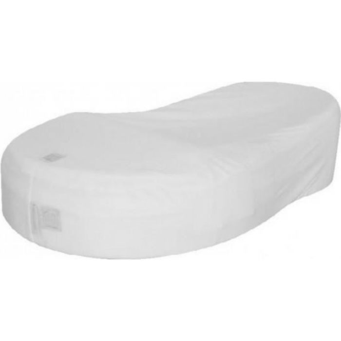 RED CASTLE Drap housse Cocoonababy en fleur de coton Blanc