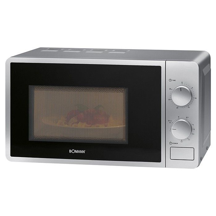 Bomann Micro-ondes MWG 6015 CB avec grill - 700 W - Puissance de cuisson : 800 W - Minuterie de 30 minutes avec signal de fin - Écla