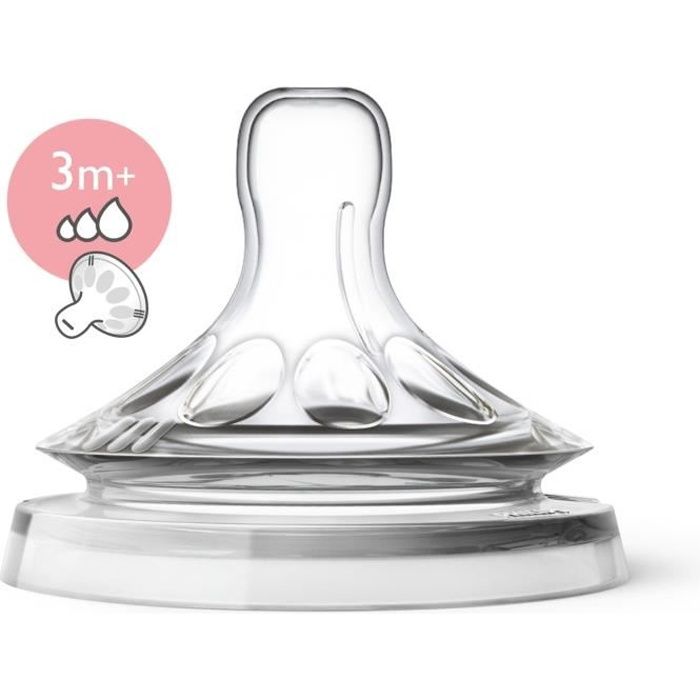 PHILIPS AVENT SCF045/27 Lot de 2 tétines Natural 3m+
