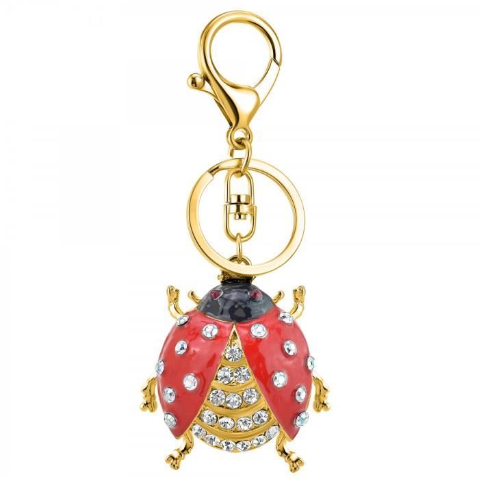 Bijou de sac coccinelle SC Bohème orné de Cristaux scintillants