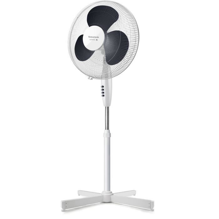 Taurus Greco Ventilateur de colonne 16 C base croisée pieds antidérapants système d'oscillation automatique 3 pales