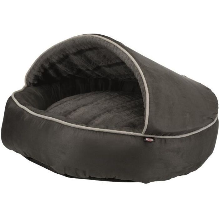 TRIXIE Abri douillet Timber ø 70 cm - Gris anthracite - Pour chien