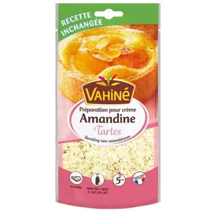 VAHINÉ - Préparation Pour Crème Amandine 200G - Lot De 4