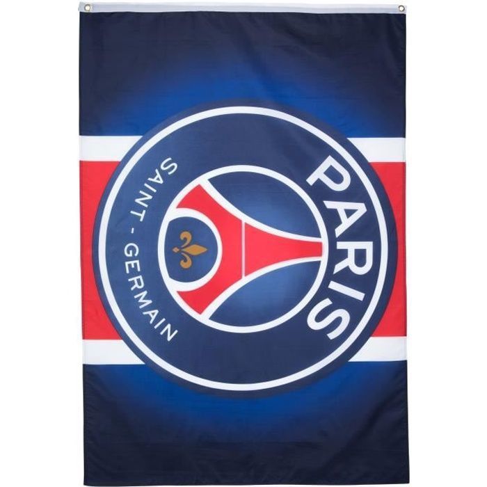 Drapeau PSG Logo - bleu - TU - Bleu