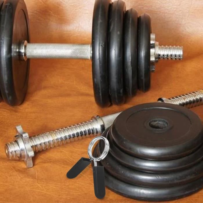 4 pcs 28mm Haltère Barbell Pinces Printemps Clip Colliers pour Powerlifting Cross Fit Haltérophilie Gym BARRE - HALTERE - POIDS
