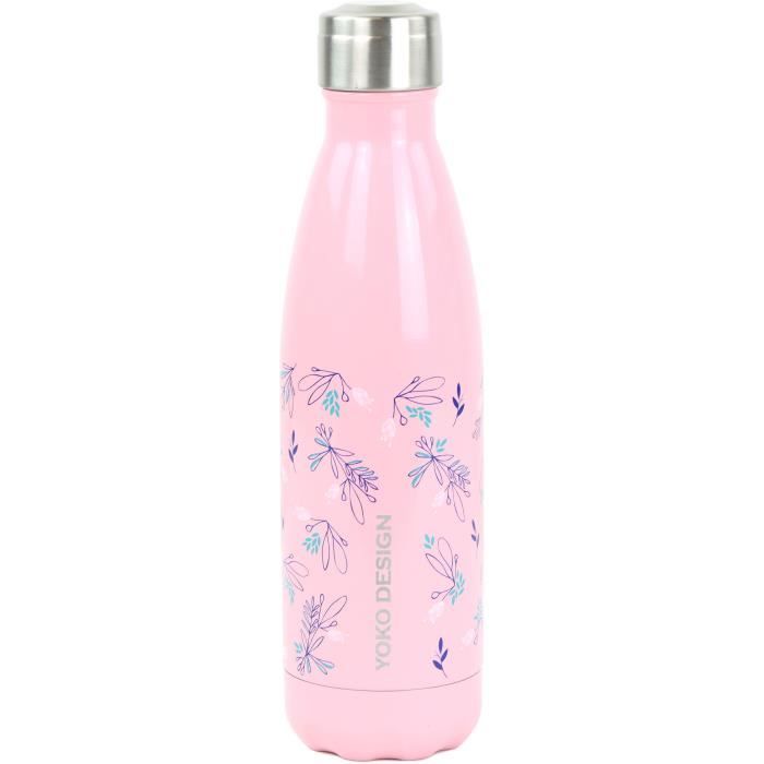 YOKO DESIGN - Bouteille isotherme de 500 ml au motif Primavera Rose