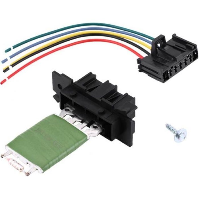 Resistance Chauffage Ventilateur de moteur avec harnais de prise de réparation de câblage pour Fiat Grande Punto Qubo