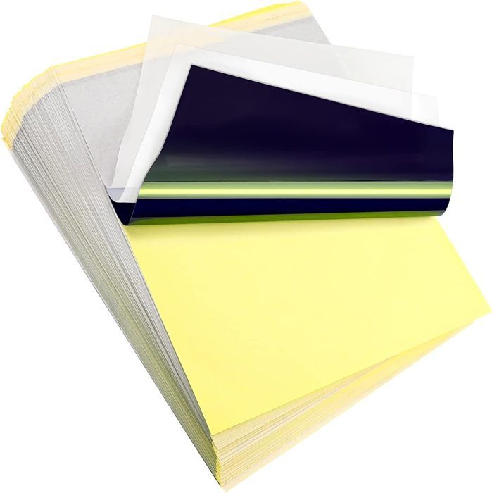 PAPIER DE TRANSFERT De Tatouage, 50 Feuilles De Papier Pour Pochoir De