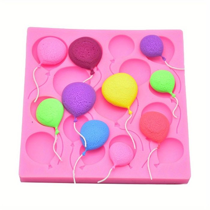 Pink 1-1 moule en silicone pour ballon à air, moule à fondant 3D pour ...