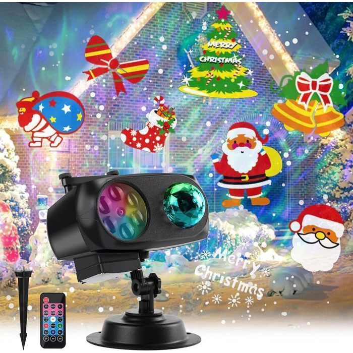 Projecteur de Noël ACELIFE - Lampe de pelouse 14 motifs jardin - éclairage paysager - Multilumières