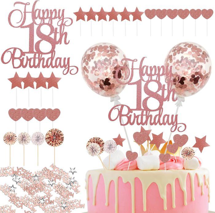 10 Décorations 'Happy Birthday' En Acrylique Doré Pour Gâteau Et Cupcakes – Toppers Réutilisables Pour Anniversaire, Mariage, Fête