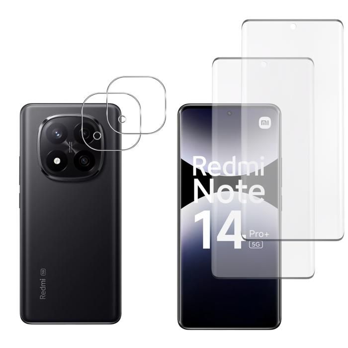 2 Protection Objectif Caméra Pour Xiaomi 14T Pro, Film en Verre Trempé 9H, Ultra HD, Anti-Rayures - Téléphonie