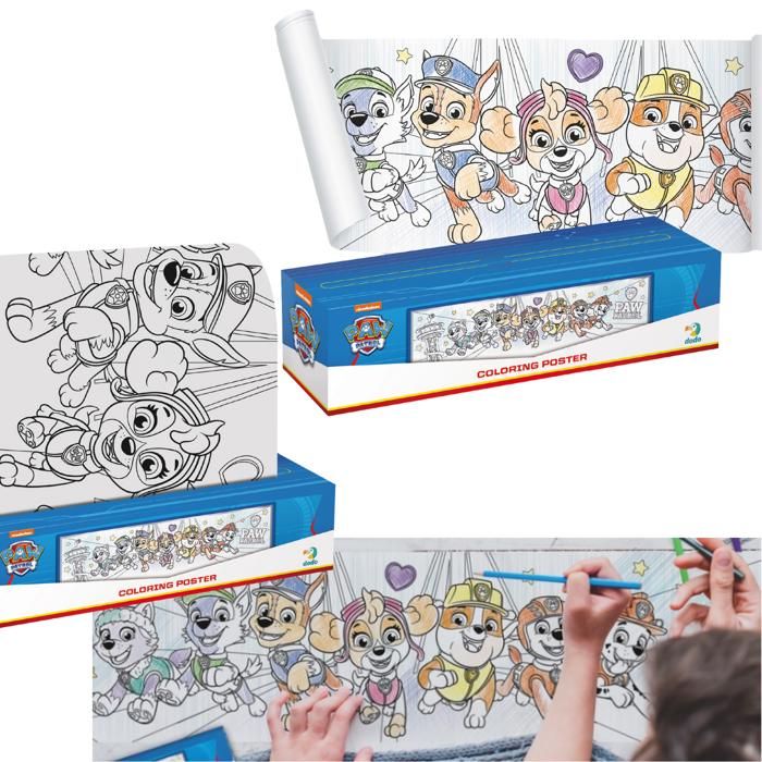 Totum Paw Patrol 720831 - Livre à Gratter Avec Pochoirs, Autocollants Pailletés Et Stylet, Idéal Pour La Maison Ou Les Voyages