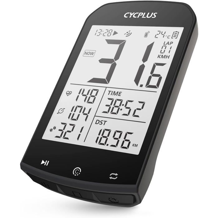 Compteur Velo Gps CYCPLUS M1 ,GPS Compteur Vélo Sans Fil,Odomètre Velo,Bluetooth Ant Dispositif Compteur Velo Garmin