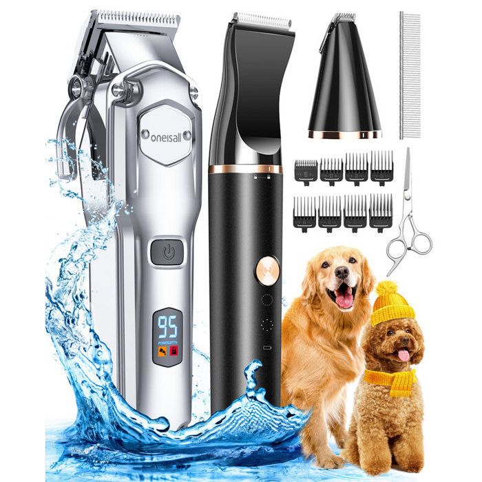 Meilleurs prix pour Tondeuse pour pattes et pelage - Oneisall RFC-676+P20 - Sans fil - Étanche - Lames en acier inoxydable