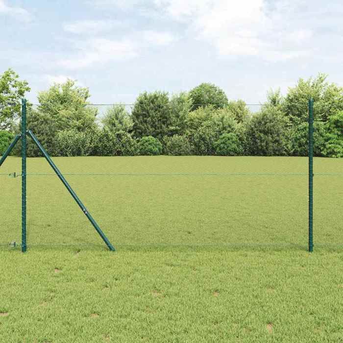 vidaXL Poteau de clôture. Vert 3352712
