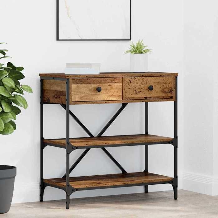 (SOLDES Nouvelle année)Classique Table console - avec tiroir - Marron 100x345x75cm bois FR26_05380888 (SOLDES Nouvelle année)Classique Table console - avec tiroir - Marron 100x345x75cm bois FR26_05380888